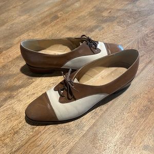 Vintage Bowler Shoes Made In Italy - sz 8 1/2